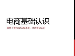 淘宝运营必备：各类专业名词含义解释
